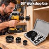 11/16-Piece Woodworking Hole Saw Set – Carbon Steel Hole Cutter