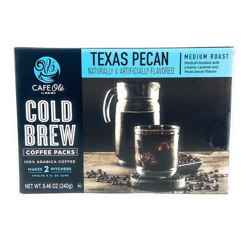 Cafe Olé by H-E-B Texas Pecan Cold Brew Coffee Packs