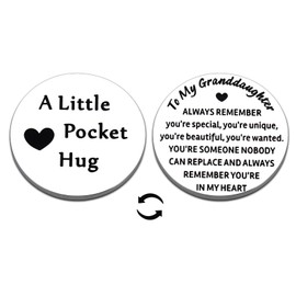 Granddaughter Gifts from Grandma, Christmas Gifts for Granddaughter, Stocking Stuffers for Teen Girls, Sweet 16 Gifts for Granddaughter, Granddaughter Birthday Gifts, To My Granddaughter Pocket Hug