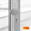 TSS UPVC Door Handle Set- Lever Moveable Pad - 92mm