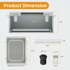 Joinfworld Outdoor WiFi Enclosure 15.7x11.8x7.1 Weatherproof Electrical Box Stainless Steel