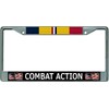 Combat Action Chrome License Plate Frame