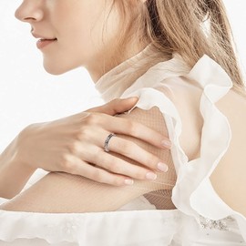 JZCOLOR 925 Sterling Silver Spinner Fidget Ring for Women: Musical Note Viking Rune Heartbeat Anxiety Stress Relieving Rotatable Ring Faith Hope Love Spinner Ring Jewelry Gift (Faith, 10)