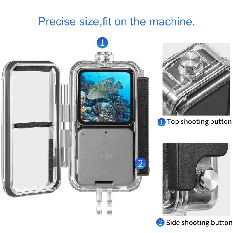 F1TP Action 2 Waterproof Case for DJI Action 2 Power