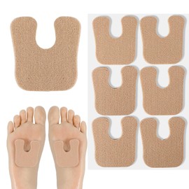 36 Pieces U Shaped Felt Callus Pads Horseshoe Pad Metatarsal for Foot Pain Relief Protect Calluses from Rubbing On Shoes Foot Pads for Calluses and Bottom of Foot Men Women
