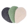 JOSALINAS Nature Konjac Facial Sponge 3 Packs with Activated Bamboo
