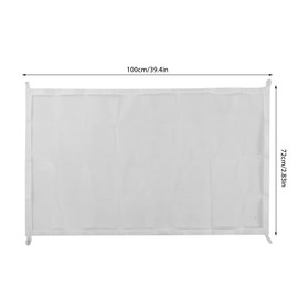 Indoor Dog Mesh Gate, Dog Fence Indoor Isolation Gate Portable Safety Foldable Retractable Stair Dog Gate for Cat (White)