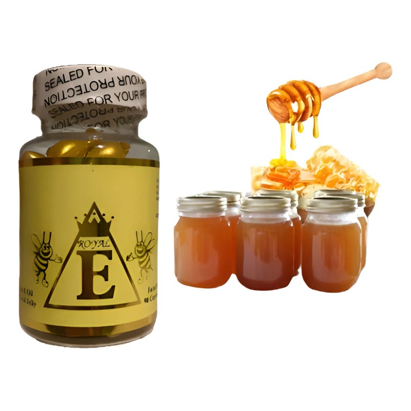 Cápsulas aceite vitamina E + jalea real 90 pzs |