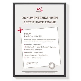 walther design KV130B New Lifestyle Plastic Picture Frame, 21 x 29.7 cm, DIN A4, Black