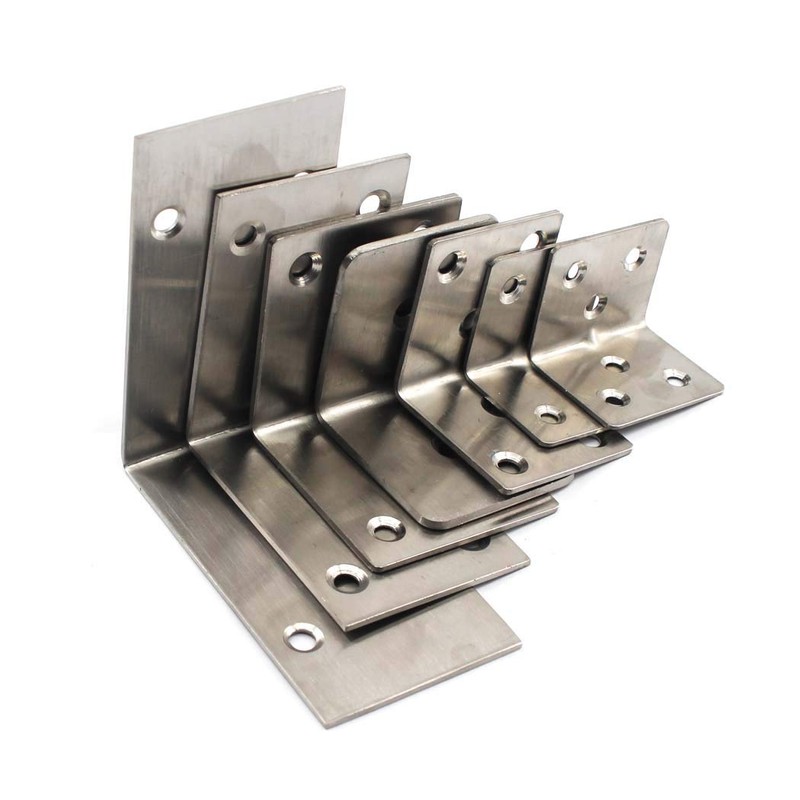 6 Pcs Corner Bracket 304 Stainless Steel L Shape for