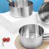 Stainless Steel Saucepan with Handle Multipurpose Nonstick Handheld Sauce Pan