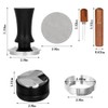 Adjustable Depth Espresso Tamper Set: 51mm Spring Loaded Espresso Distributor