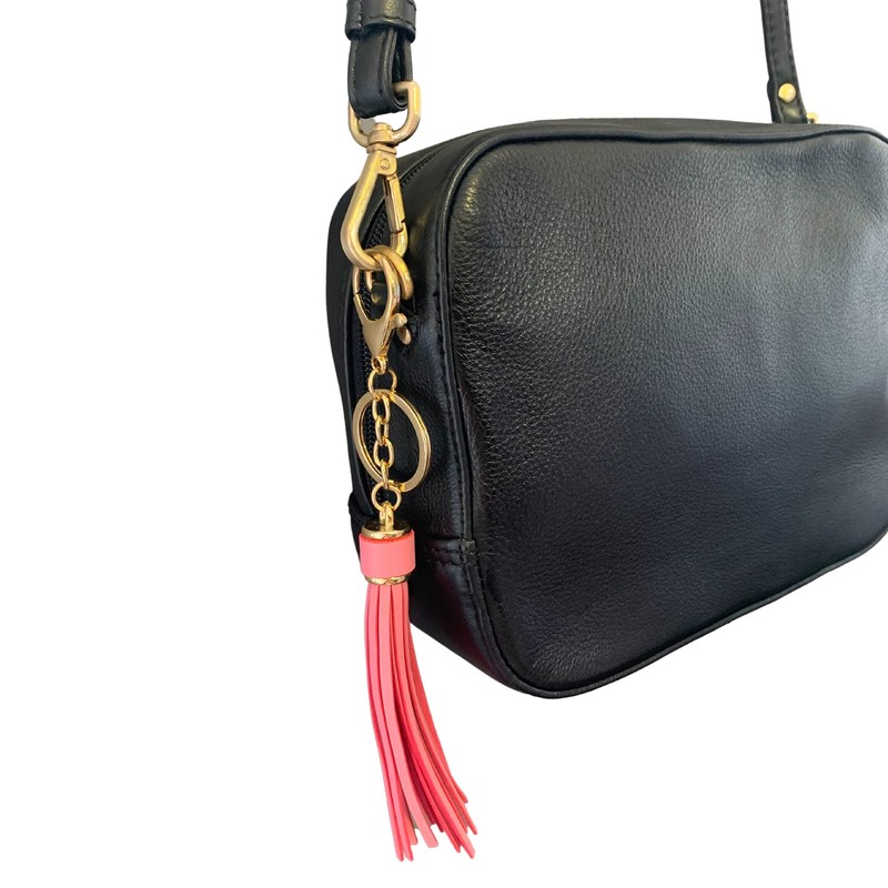 Love EMVY Ladies Tassels Faux Leather Keyring, Keychain, Bag Charm