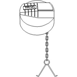 One New Fuel Cap Fits Komatsu, Fits Massey Ferguson 340, 342, 350, 352, 355, 362, 365, 372, 375, 382, 382N, 383, 390, 390T, 398, 399 Models Interchangeable With 1695732M1, 1695732M1-A, VPC4510