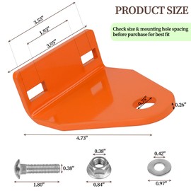 Lawn Mower Trailer Hitch, Heavy Duty Steel Zero Turn Trailer Hitch Compatible with Scag Patriot Liberty Z, Lawn Mower Hitch Repalcement for Scag Accessories,Lawns Tractor Hitchs Replacement