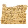 Totally Bamboo Destination Oregon State Shaped Cutting Board, Charcuterie and