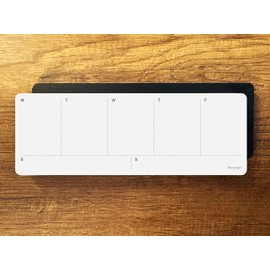 Weekly Planner Pad, Weekly To Do List Notepad, Tear Off Undated Weekly Planner Notepad, 2 Pack, 50 Sheet Each, 4,2" X 11,7", Premium Thick Paper with Cardboard Back Support, Weekly Desk Planner by CLEVER SIGNS