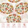 Grencian 50Pcs Fall Apple Oval Paper Plates 10" x 12"