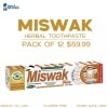 Al Riyan ORGANIC MISWAK HERBAL Toothpaste- AL RIYAN 10-in-1 Natural