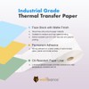 6 Rolls Thermal Transfer Paper Label/Industrial Grade 4" x 4",