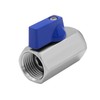 Beduan 3/4" Mini Ball Valve, Stainless Steel Female x Female
