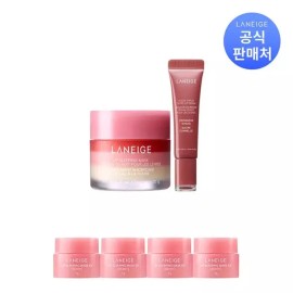 Laneige [라네즈]립 슬리핑 마스크 EX 스트로베리 쇼트케이크 20g + 립 세럼 12g (옵션) [슈거 글레이즈] Laneige Lip Sleeping Mask EX Strawberry Shortcake 20g + Lip Serum 12g (Option) [Sugar Glaze]