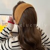 Herbeluemily Women's Headband Hair Clip, Wide Suede, Turban Style, Stylish,
