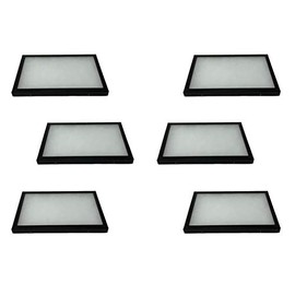 6 Pack of Riker Display Cases 8 x 12 x 3/4 for Collectibles Jewelry Arrowheads Relics & More