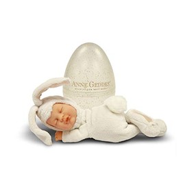 Anne Geddes Baby Bunny Snow in Glitter