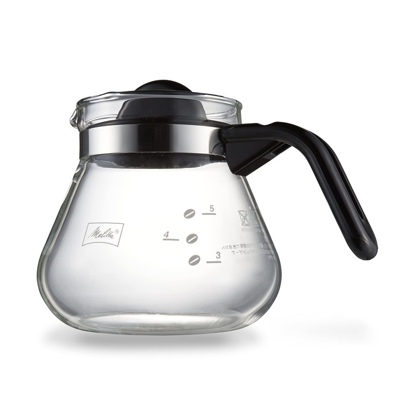 メリタ Melitta コーヒー ティー サーバー ガラス製 茶こし付き 800ml 6杯用 グラスポット