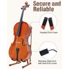 Musbeat Musbeat Cello Stand with Bow Holder, Mahogany Wooden A-Shape