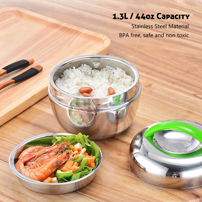 Stainless Steel Insulated Lunch Box Double Wall Thermal Food Container