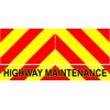 Highway Maintenance Chevrons - Retro Reflective Yellow - Magnetic or