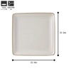 Edgeline Square Plate L White