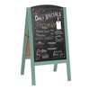 Ilyapa Wooden A-Frame Chalkboard Sidewalk Signs with Rounded Top -