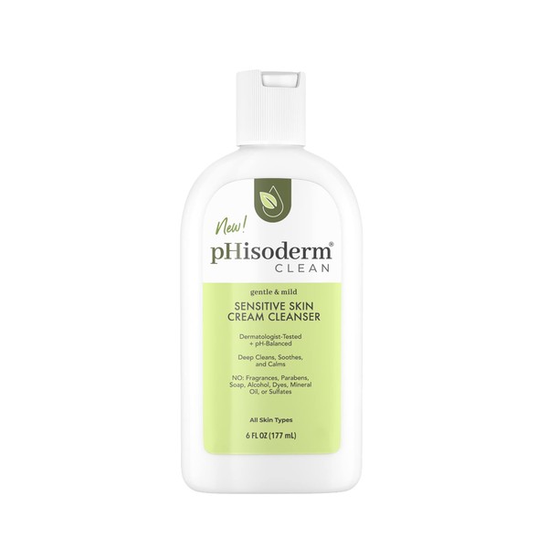 pHisoderm® Clean Sensitive Skin Cream Cleanser – 6 Fl Oz