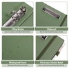 SKYDUE Clipboard Binder with Refillable Notepad, PU Clipboard Folder Includes
