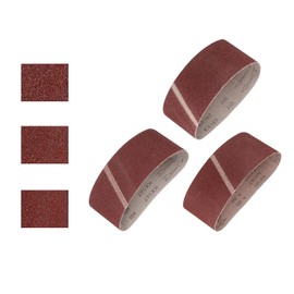 HARFINGTON 4 x 24 Inch Sanding Belts, 30 Pcs 40/60/80 Grits Aluminum Oxide Abrasive Belt Sander File Belt for Woodworking, Metal Polishing, Knife Sharpener