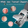 Multifunctional 3-piece set of eagle-beak angled nail clippers, household large-opening