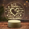 QYMCAT Sister Gifts - to My Sister Night Light, Gifts