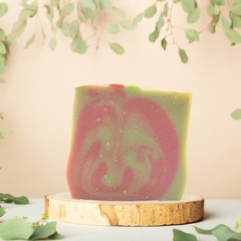 Shower Butter Strawberry Rhubarb, Particularly Rich Soap, Shower Soap, Vegan, High Overgreasing, No Palm Oil, Handmade Natural Soap from Little Auszeit Manufaktur