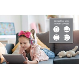 eKids TS-140BP Headphones for Kids Toy Story 4 Bo Peep Adjustable Stereo Tangle-Free 3.5Mm Jack Wired Cord Over Ear Parental Volume Control School Home Travel