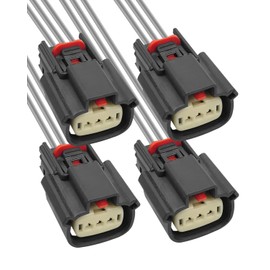 Ignition Coil Connector Harness Fit for Ford V6 V8 Flex 2013-2019 Replace 9U2Z14S411EA S2280 WPT931, 4Pcs