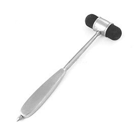 OdontoMed2011 Dejerine Percussion Hammer Diagnostic Instruments Stainless Steel Silver 2 Sided Rubber Head