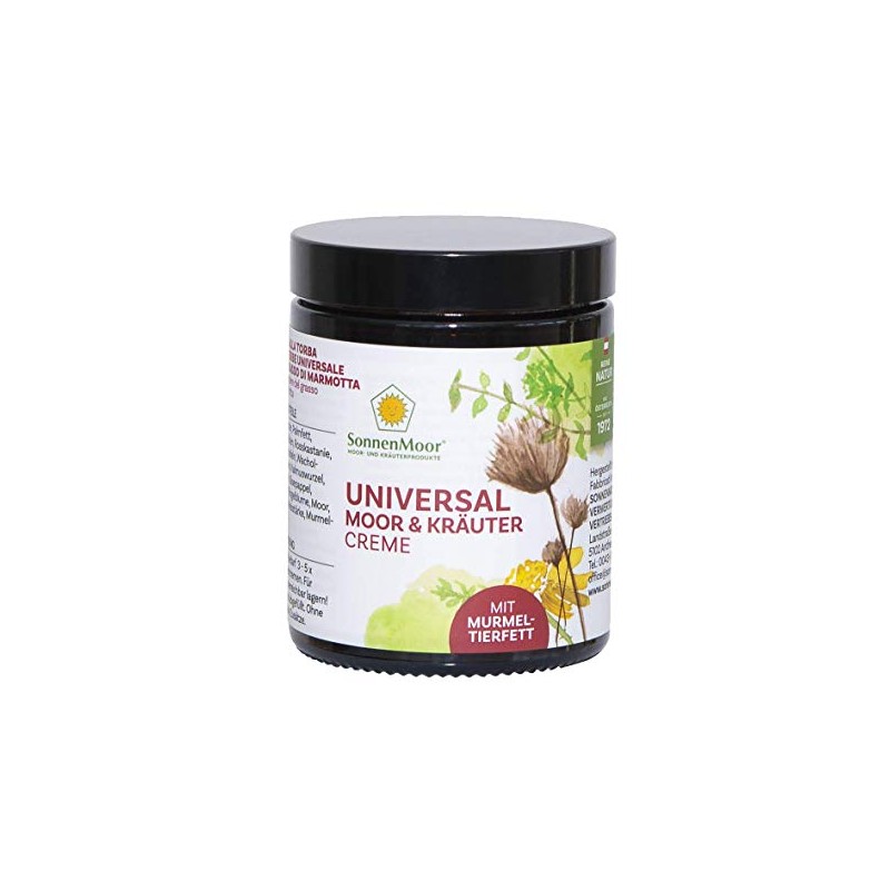 Sonnenmoor Universal Moor und Kräutercreme mit Murmeltierfett - natürliche Murmeltiersalbe