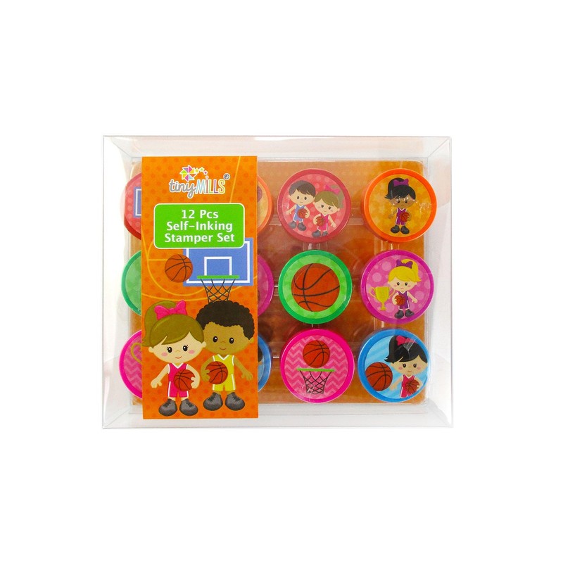 TINYMILLS 12 Pcs Basketball Stamp Kit
