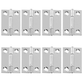 8 Pcs 38mm (1.5 inch) Door Hinges Stainless Steel Hinges Folding Butt Hinges Door Hinges for Gate Window Closet Drawer Boxes