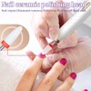 MIRKUZI Nail Files & Polishing Blocks 2 Piece Ceramic Nail