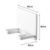 Yamazaki 4706 Magnetic Bathroom Shaver Holder, White, Approx. 2.0 x