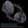 High Pressure Double Shower Head with Shut-Off Valve and Shower